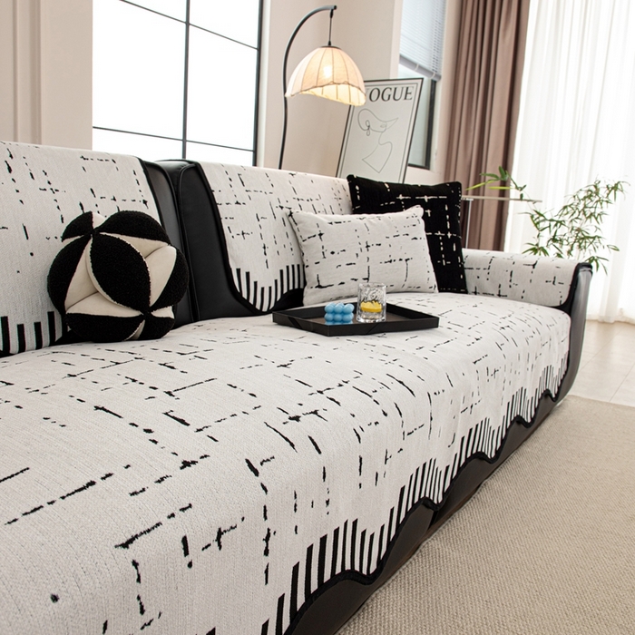 91家纺网 家纺一手货源 找家纺 沐沐家纺 2026新款亲肤舒适异形星硕沙发垫 白色