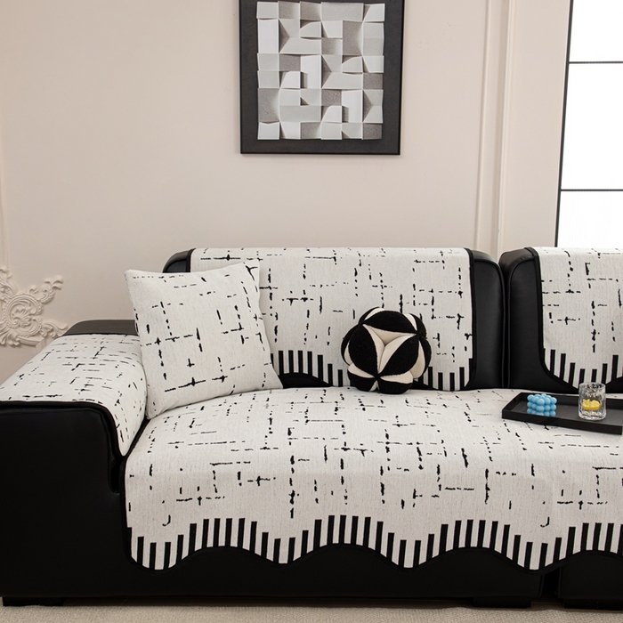 91家纺网 家纺一手货源 找家纺 沐沐家纺 2026新款亲肤舒适异形星硕沙发垫 白色