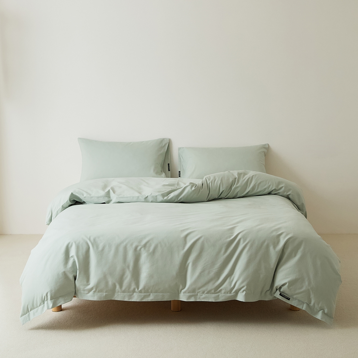 91家纺网 家纺一手货源 找家纺 EH家居 2025新款全棉磨毛纯色单被套-云栖系列 云栖-景蓝色