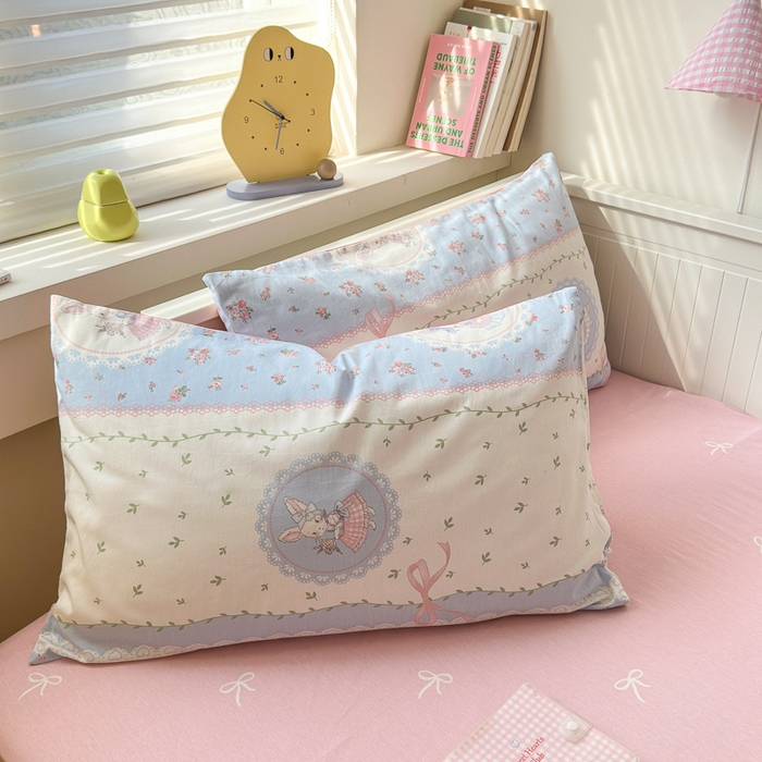 91家纺网 家纺一手货源 找家纺 小叮当家纺仓储工厂店 2025新款13372碎花全棉纯棉四件套 茶话会