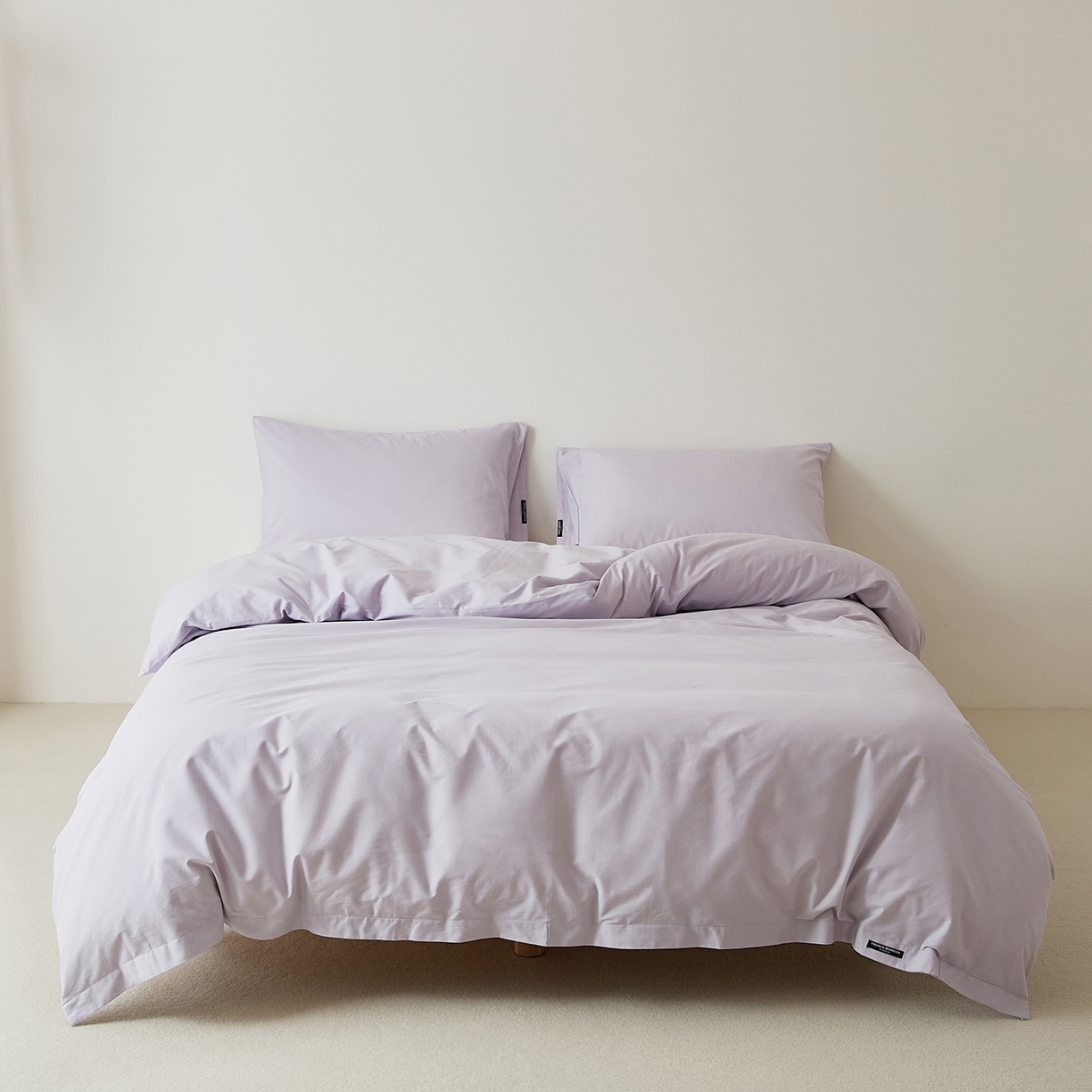 91家纺网 家纺一手货源 找家纺 EH家居 2025新款全棉磨毛纯色单被套-云栖系列 云栖-兰冰紫