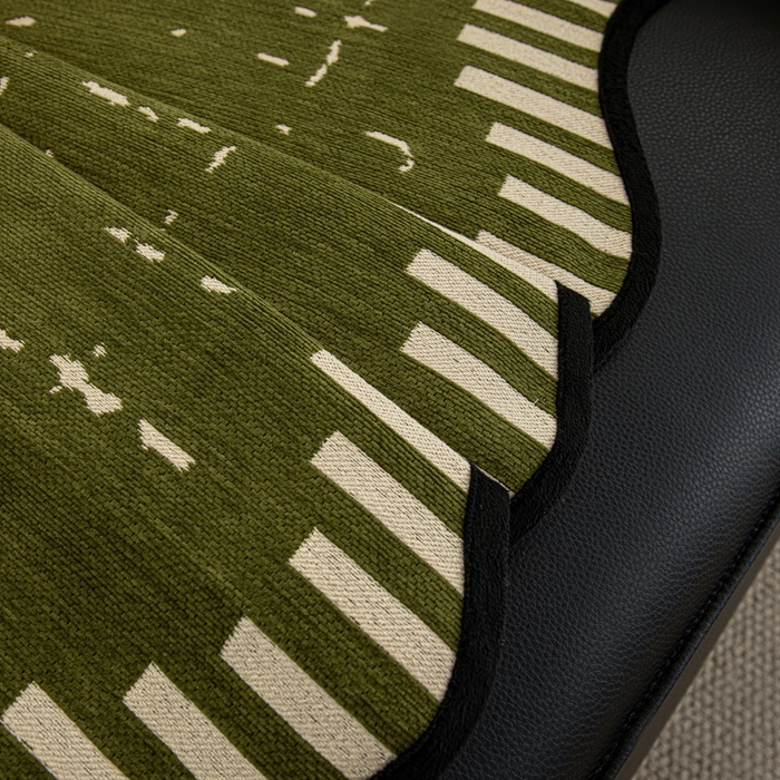 91家纺网 家纺一手货源 找家纺 沐沐家纺 2026新款亲肤舒适异形星硕沙发垫 墨绿