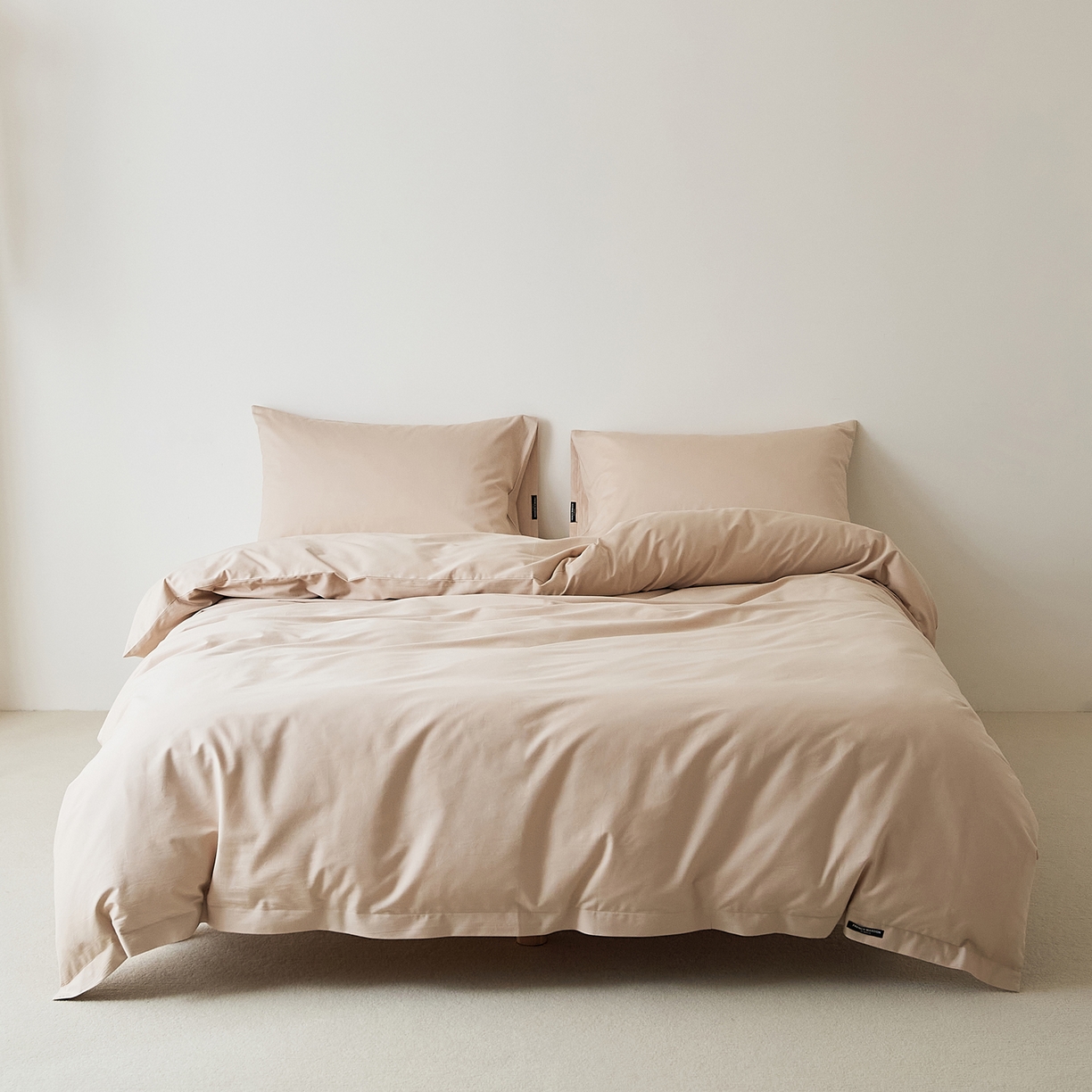 91家纺网 家纺一手货源 找家纺 EH家居 2025新款全棉磨毛纯色单被套-云栖系列 云栖-西洋灰粉