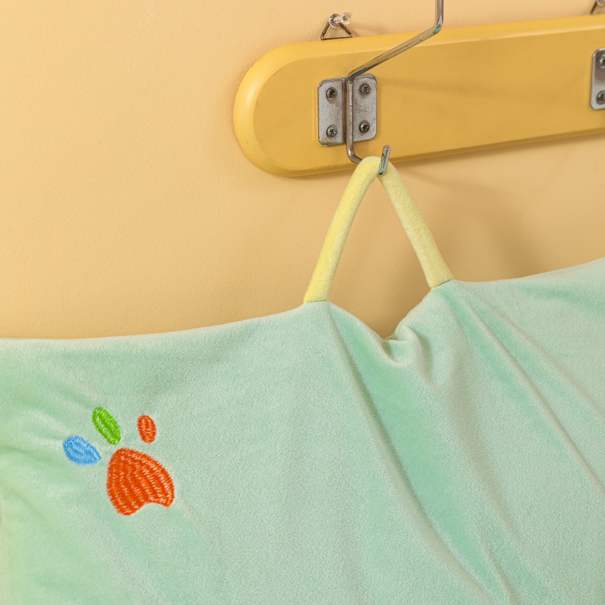 91家纺网 家纺一手货源 找家纺 织布人 2025新款荞麦枕婴肤绒卡通儿童荞麦枕学生枕开学季宿舍枕头枕芯 婴肤绒手提荞麦枕-小恐龙 30x50cm/只