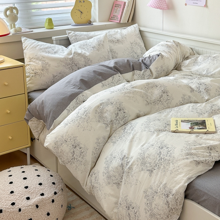 91家纺网 家纺一手货源 找家纺 小叮当家纺仓储工厂店 2025新款13372碎花全棉纯棉四件套 森之境