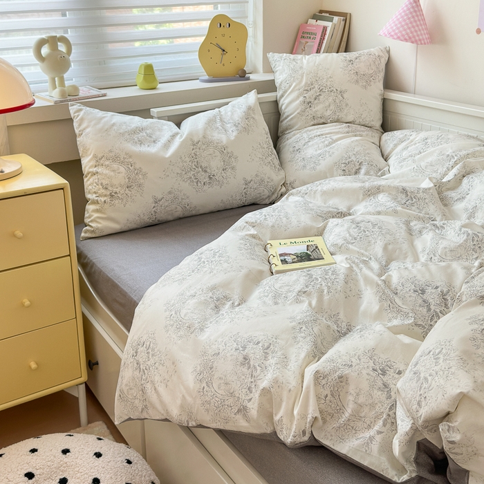 91家纺网 家纺一手货源 找家纺 小叮当家纺仓储工厂店 2025新款13372碎花全棉纯棉四件套 森之境