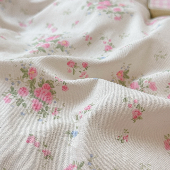 91家纺网 家纺一手货源 找家纺 小叮当家纺仓储工厂店 2025新款13372碎花全棉纯棉四件套 晚风