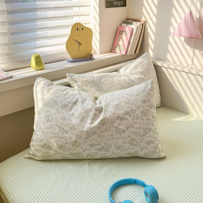 91家纺网 家纺一手货源 找家纺 小叮当家纺仓储工厂店 2025新款13372碎花全棉纯棉四件套 忘忧草