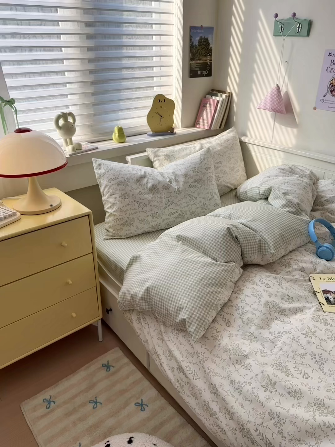 91家纺网 家纺一手货源 找家纺 小叮当家纺仓储工厂店 2025新款13372碎花全棉纯棉四件套 忘忧草