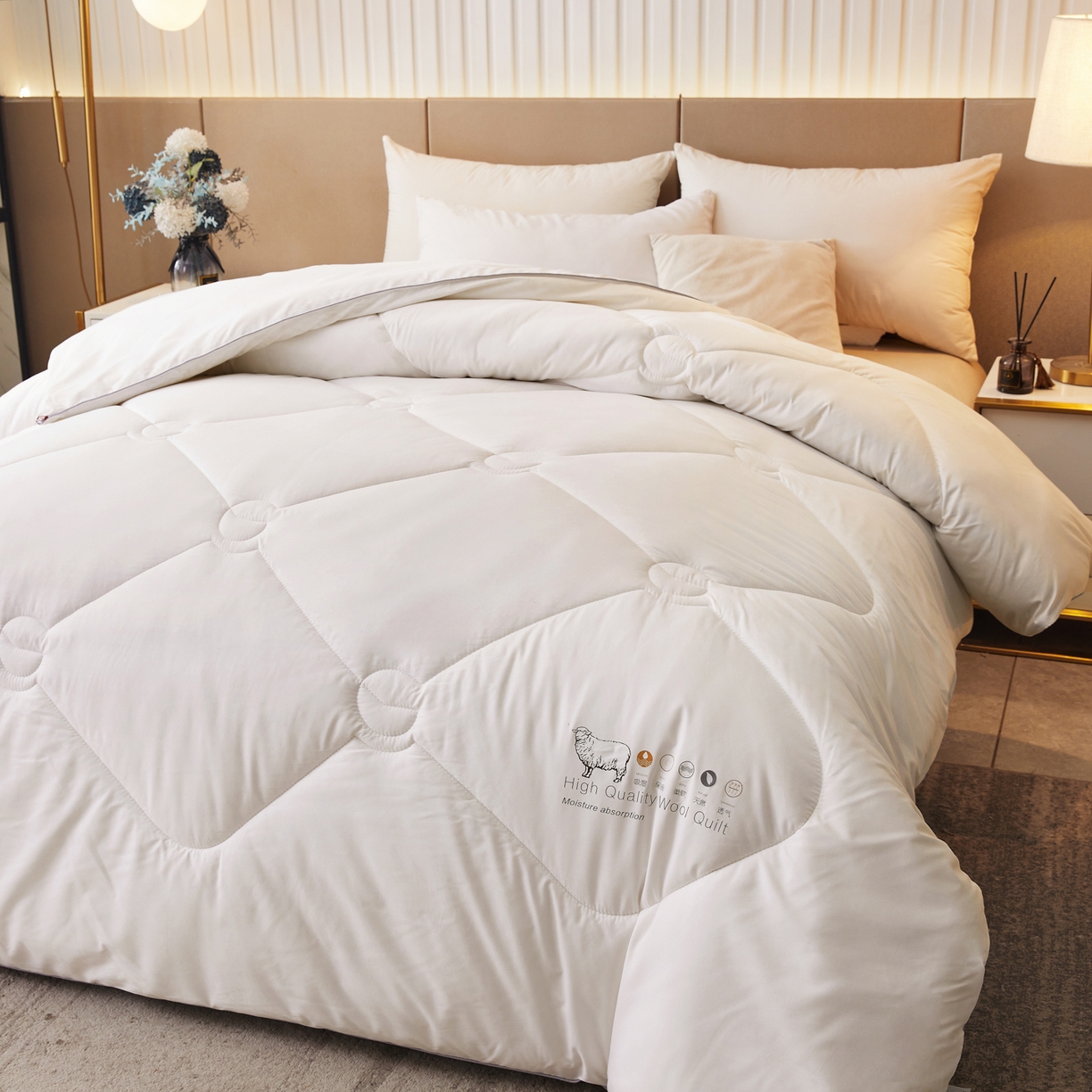 91家纺网 家纺一手货源 找家纺 （总）帕芬鸟家纺 2025新款100%澳洲羊毛被（国）