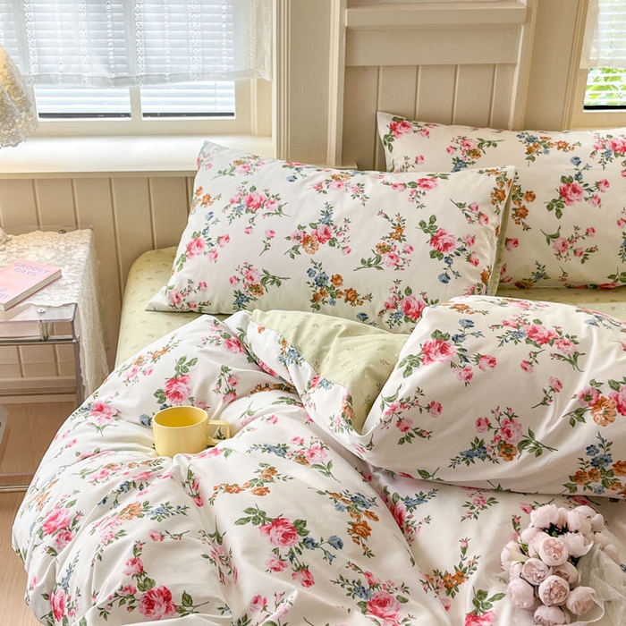 91家纺网 家纺一手货源 找家纺 小叮当家纺仓储工厂店 2025新款13372碎花全棉纯棉四件套 琪琪子