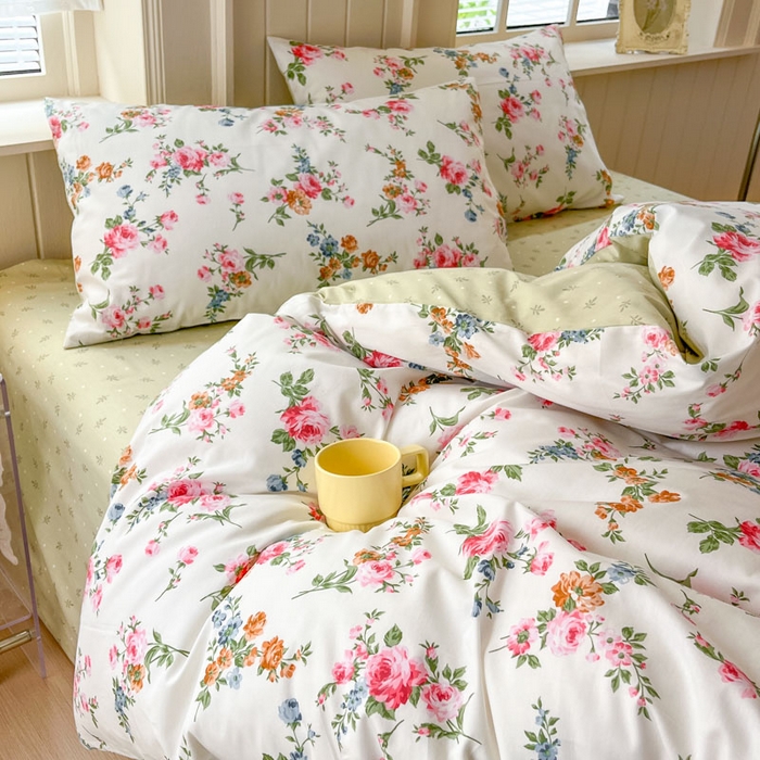 91家纺网 家纺一手货源 找家纺 小叮当家纺仓储工厂店 2025新款13372碎花全棉纯棉四件套 琪琪子