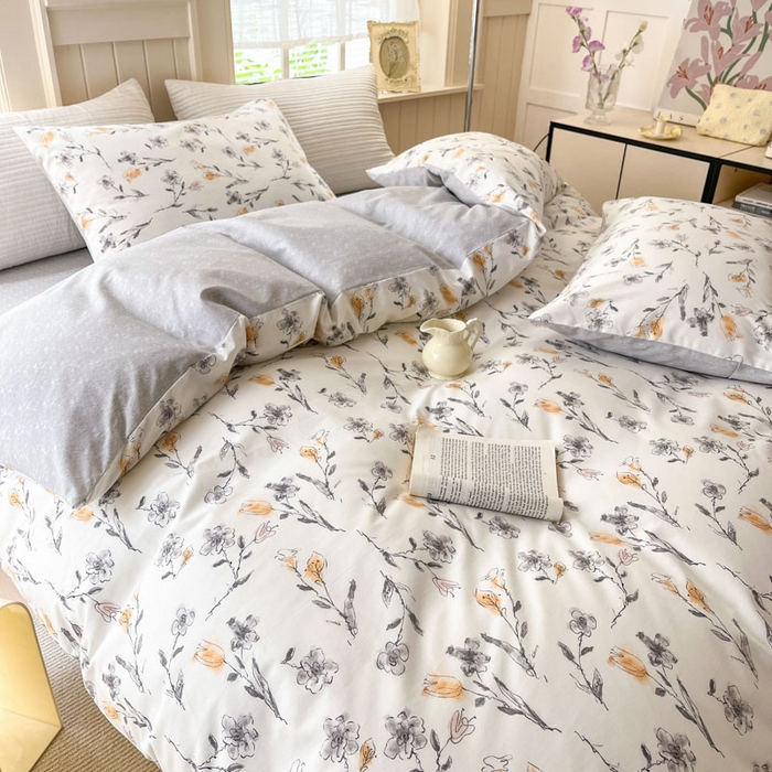 91家纺网 家纺一手货源 找家纺 小叮当家纺仓储工厂店 2025新款13372碎花全棉纯棉四件套 乌落