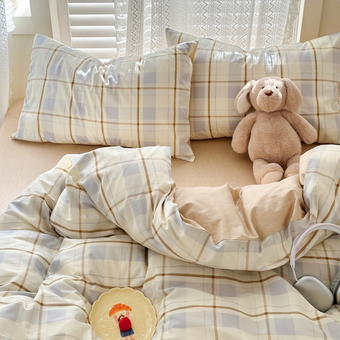 91家纺网 家纺一手货源 找家纺 小叮当家纺仓储工厂店 2025新款13372碎花全棉纯棉四件套 博士小熊