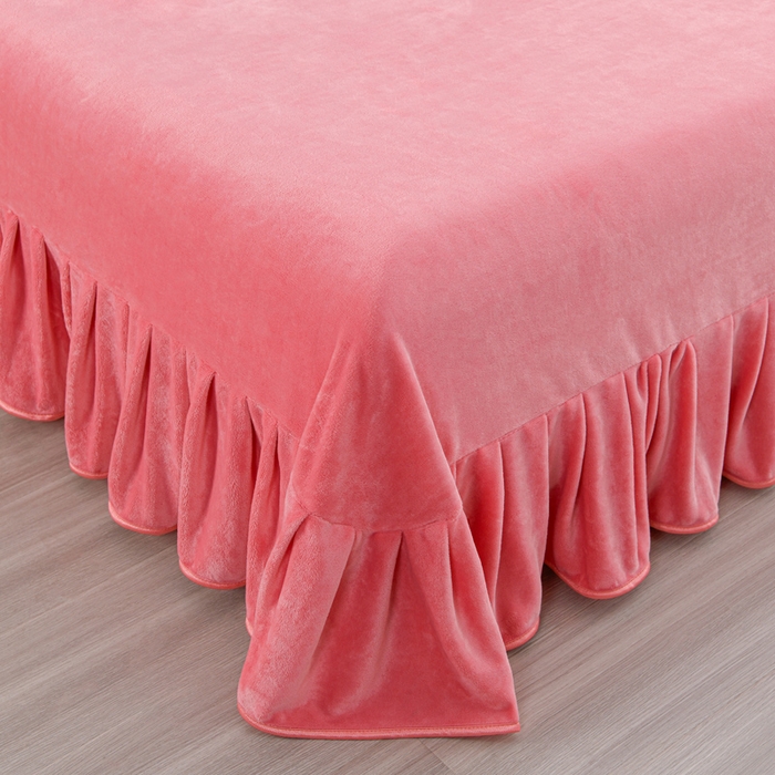 91家纺网 家纺一手货源 找家纺 羽梦2025新款8.5斤牛奶法莱绒金貂法兰绒四件套直播爆款爱丽丝