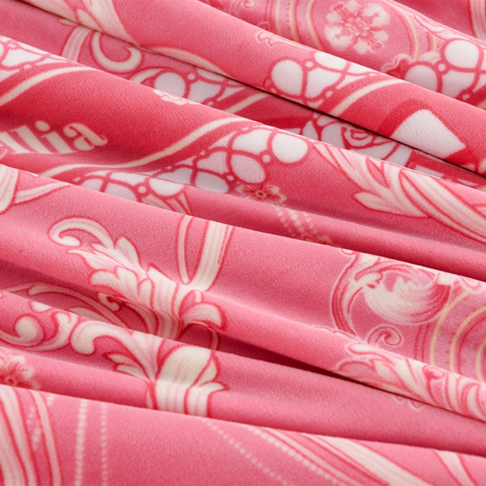 91家纺网 家纺一手货源 找家纺 羽梦2025新款8.5斤牛奶法莱绒金貂法兰绒四件套直播爆款爱丽丝