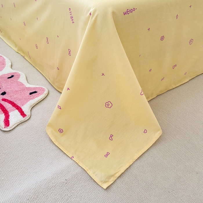 91家纺网 家纺一手货源 找家纺 小叮当家纺仓储工厂店 2025新款13372碎花全棉纯棉四件套 猫和老鼠