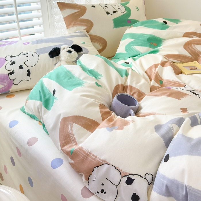 91家纺网 家纺一手货源 找家纺 小叮当家纺仓储工厂店 2025新款13372碎花全棉纯棉四件套 甜百利