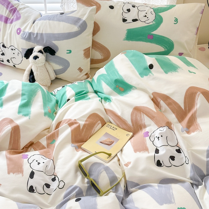 91家纺网 家纺一手货源 找家纺 小叮当家纺仓储工厂店 2025新款13372碎花全棉纯棉四件套 甜百利