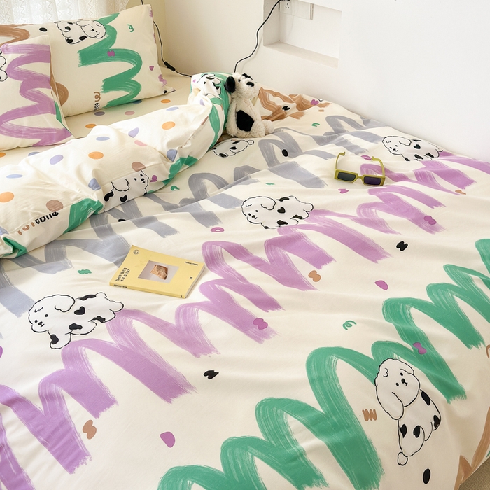 91家纺网 家纺一手货源 找家纺 小叮当家纺仓储工厂店 2025新款13372碎花全棉纯棉四件套 甜百利