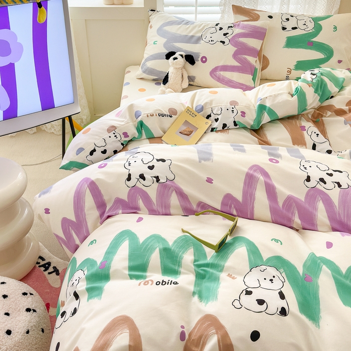 91家纺网 家纺一手货源 找家纺 小叮当家纺仓储工厂店 2025新款13372碎花全棉纯棉四件套 甜百利