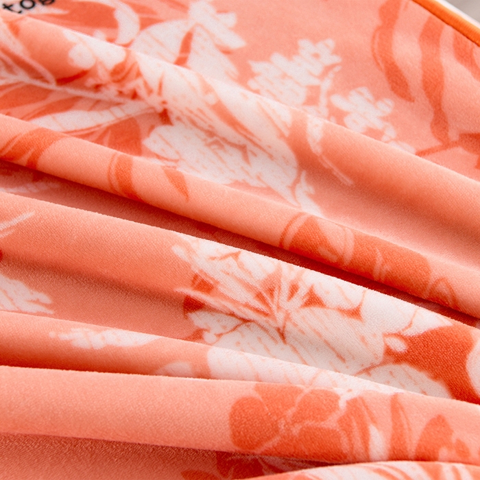 91家纺网 家纺一手货源 找家纺 羽梦2025新款8.5斤牛奶法莱绒金貂法兰绒四件套直播爆款蝶舞花语