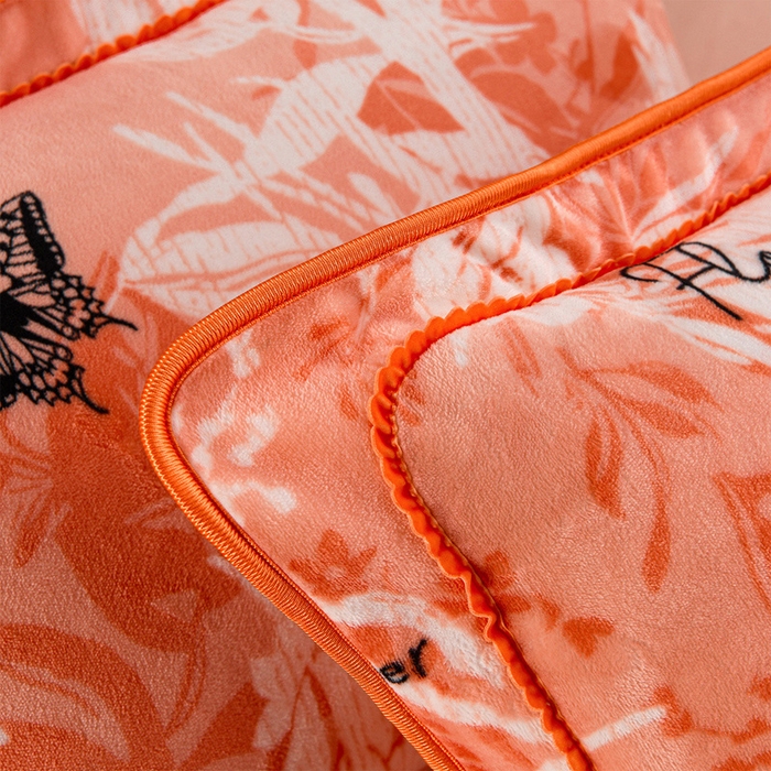 91家纺网 家纺一手货源 找家纺 羽梦2025新款8.5斤牛奶法莱绒金貂法兰绒四件套直播爆款蝶舞花语