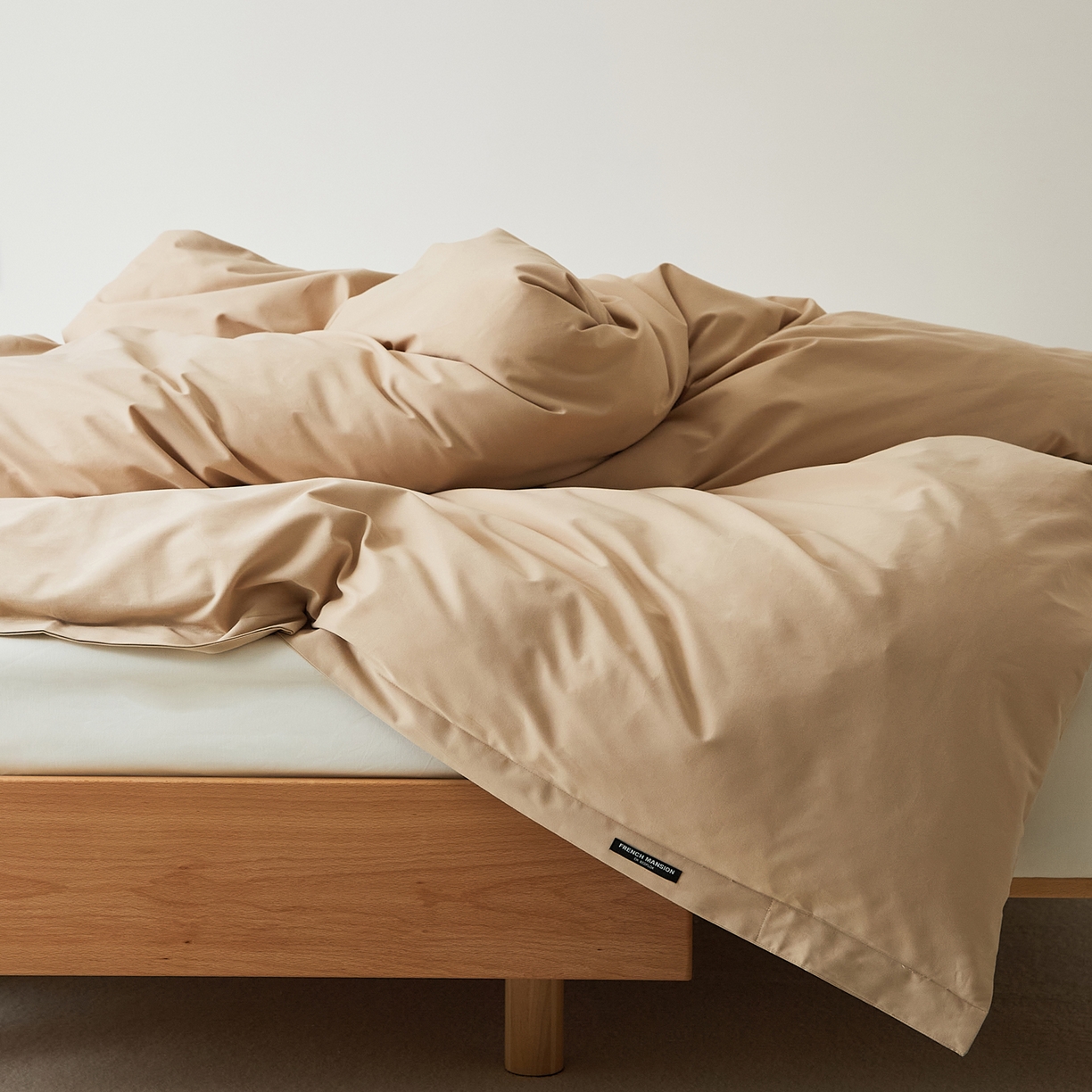 91家纺网 家纺一手货源 找家纺 （总）EH家居 2025新款全棉磨毛纯色单被套-云栖系列