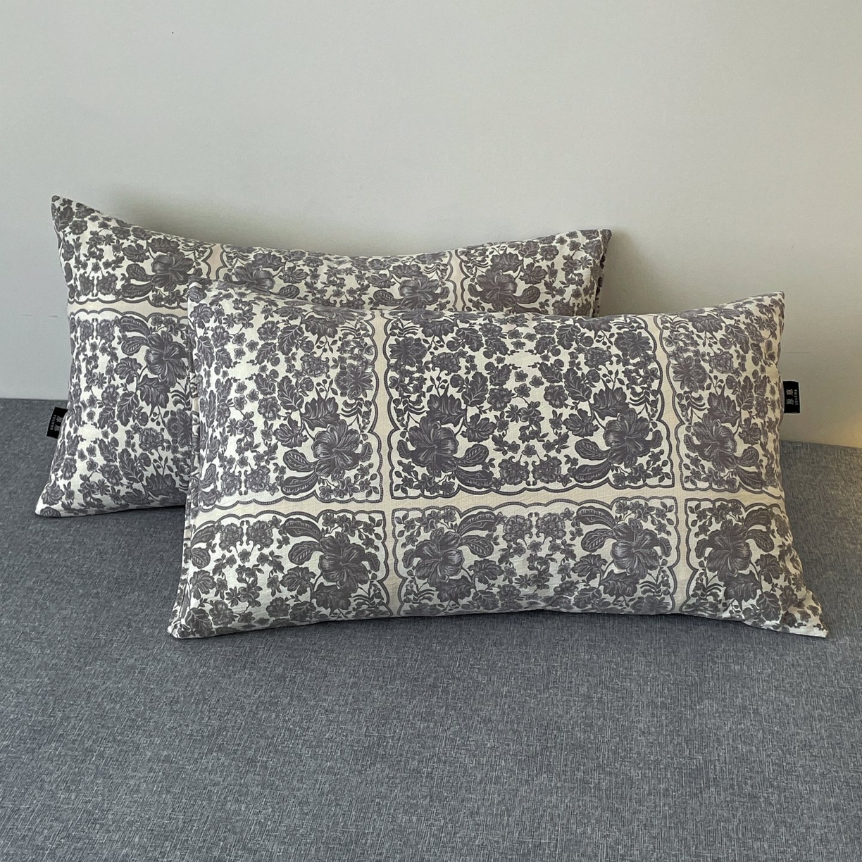 91家纺网 家纺一手货源 找家纺 梦纤绒 2025秋冬新款A类高克重亚麻复古诧季风原麻系列四件套 万象碧螺