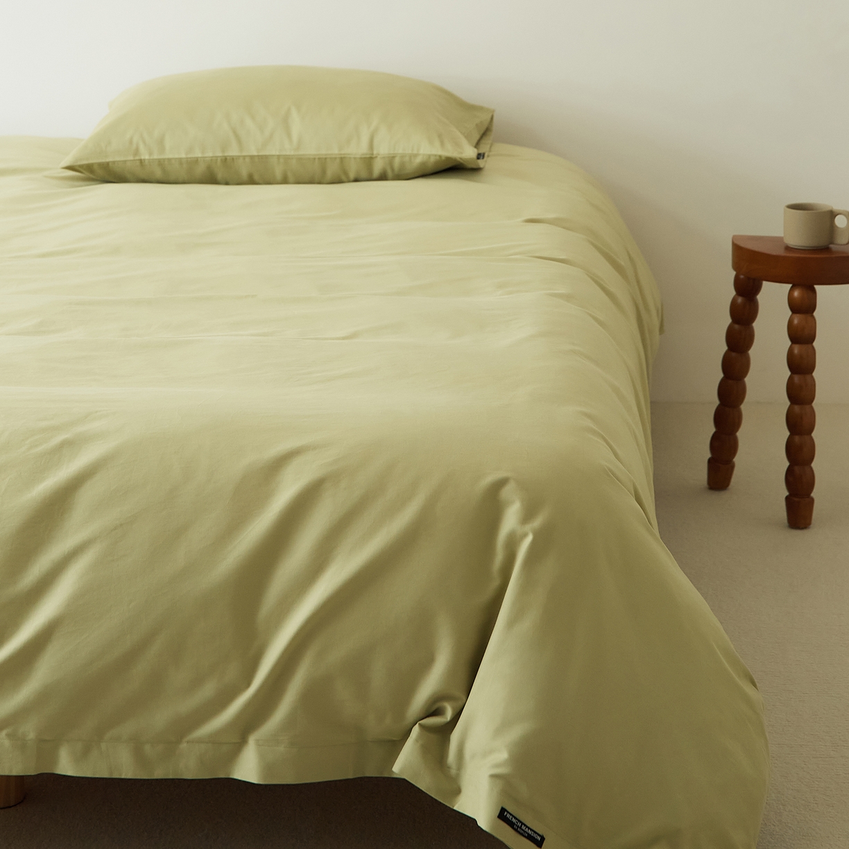 EH家居 2025新款全棉磨毛纯色单被套-云栖系列 云栖-苍葭青