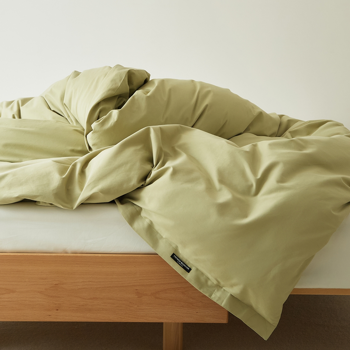 91家纺网 家纺一手货源 找家纺 EH家居 2025新款全棉磨毛纯色单被套-云栖系列 云栖-苍葭青