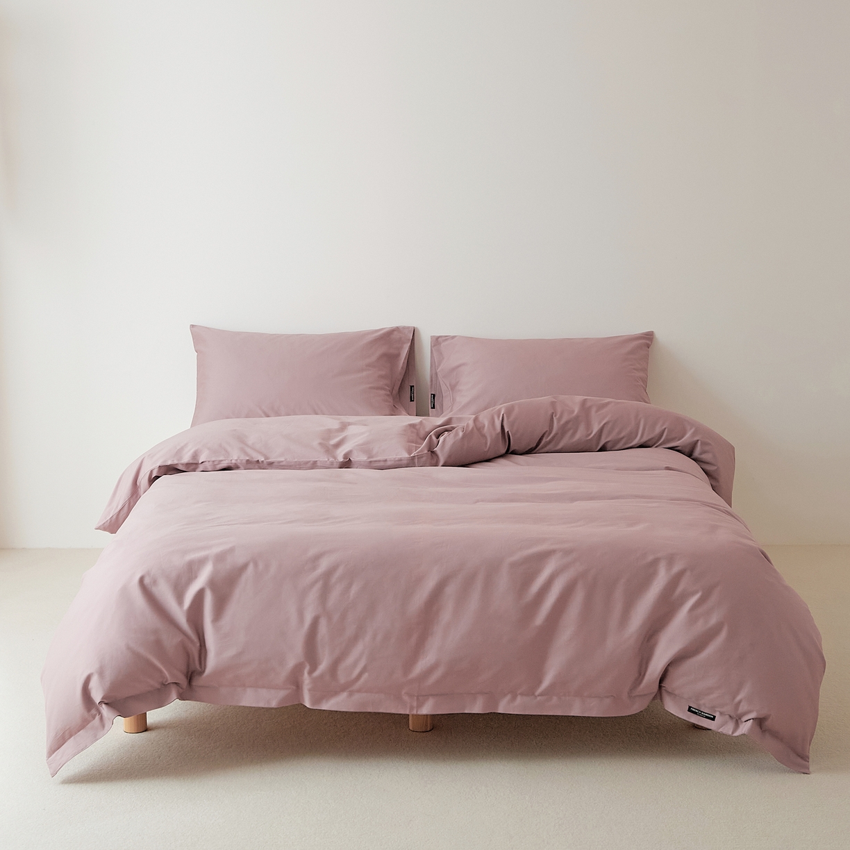 91家纺网 家纺一手货源 找家纺 EH家居 2025新款全棉磨毛纯色单被套-云栖系列 云栖-粉紫色