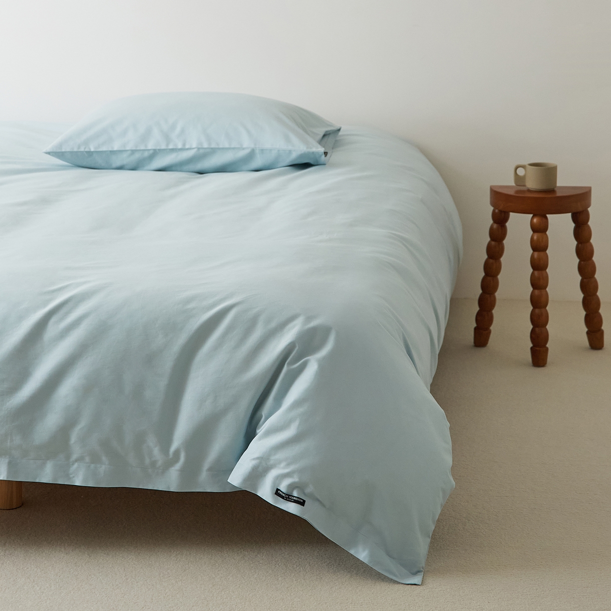 EH家居 2025新款全棉磨毛纯色单被套-云栖系列 云栖-海蓝