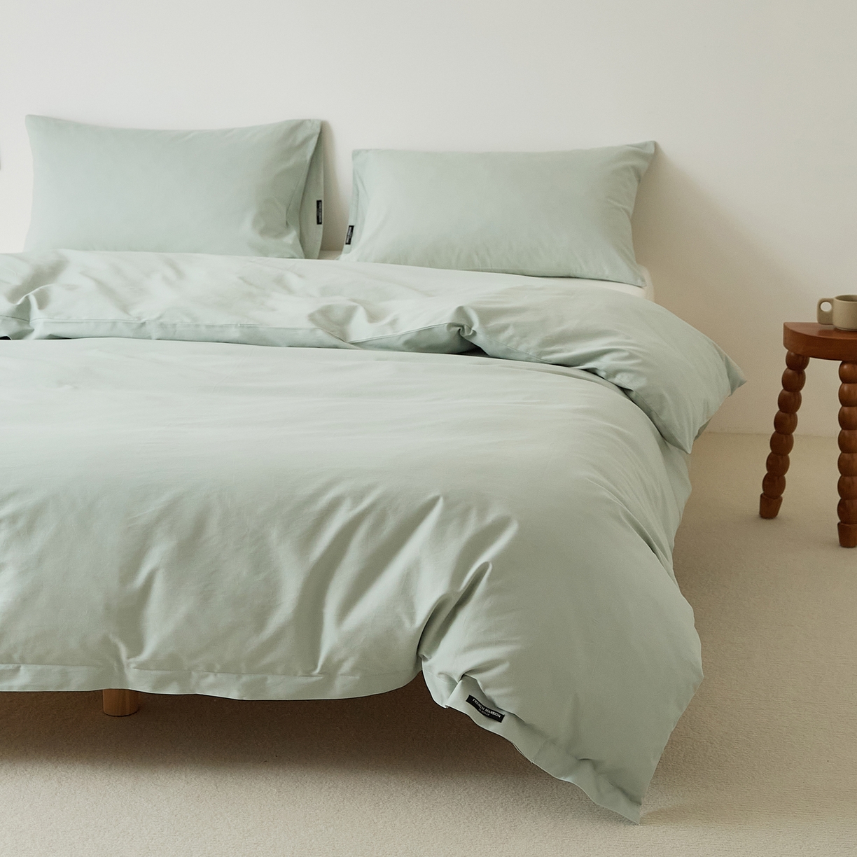 91家纺网 家纺一手货源 找家纺 EH家居 2025新款全棉磨毛纯色单被套-云栖系列 云栖-景蓝色