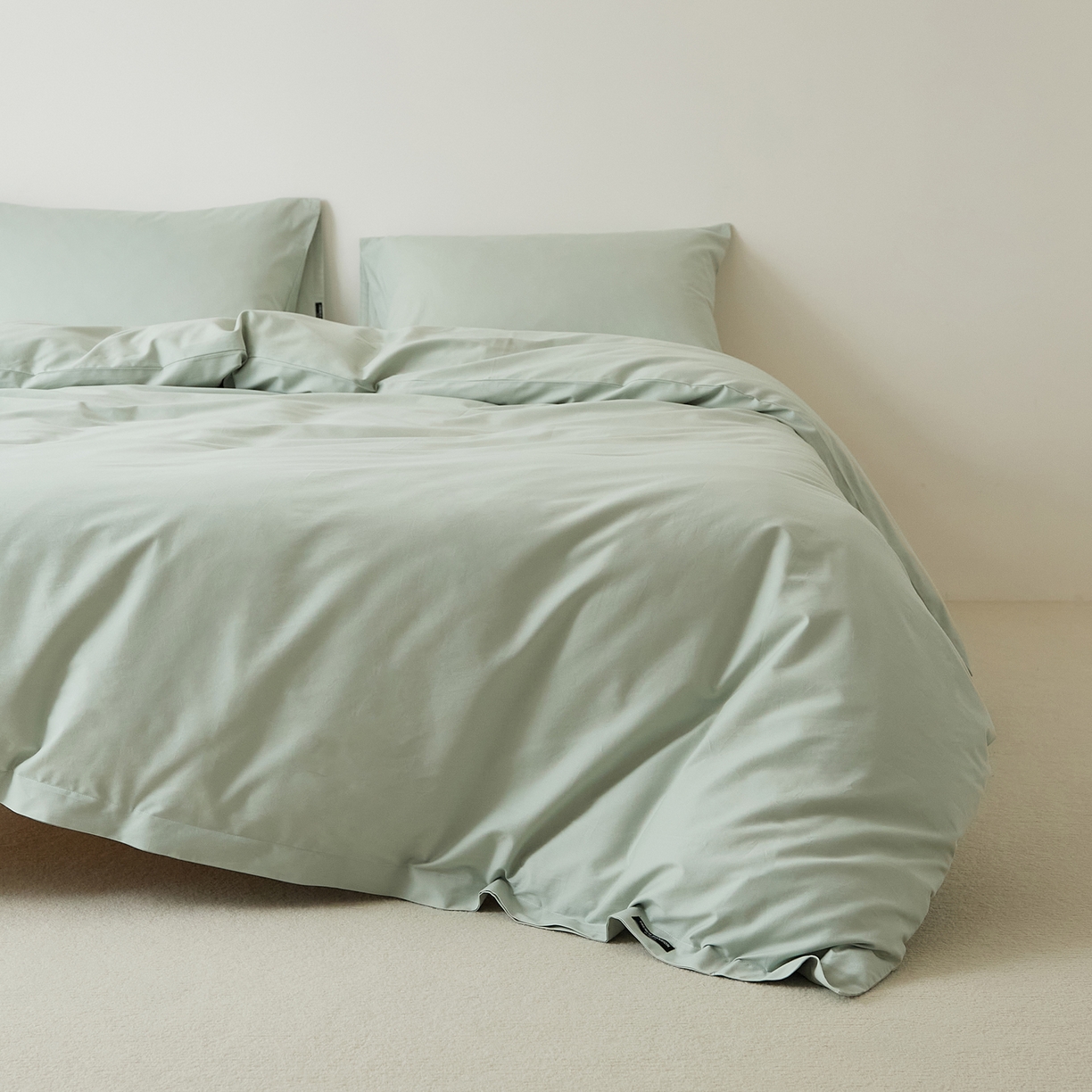 91家纺网 家纺一手货源 找家纺 EH家居 2025新款全棉磨毛纯色单被套-云栖系列 云栖-景蓝色