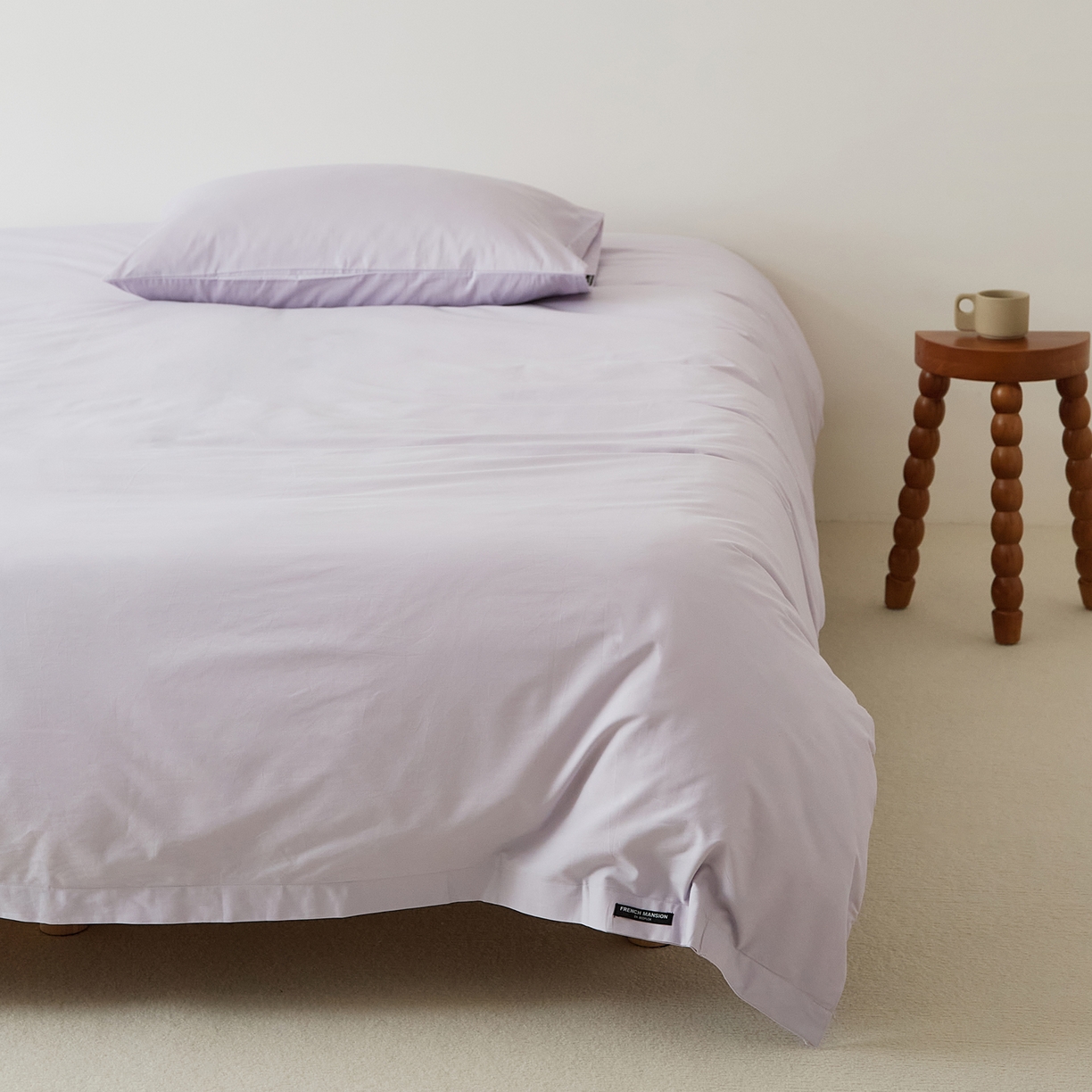 EH家居 2025新款全棉磨毛纯色单被套-云栖系列 云栖-兰冰紫