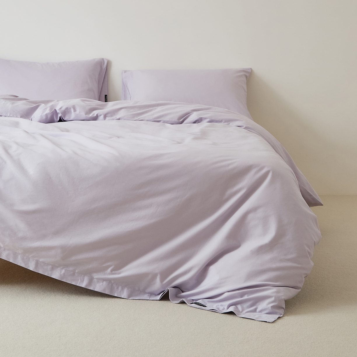 91家纺网 家纺一手货源 找家纺 EH家居 2025新款全棉磨毛纯色单被套-云栖系列 云栖-兰冰紫