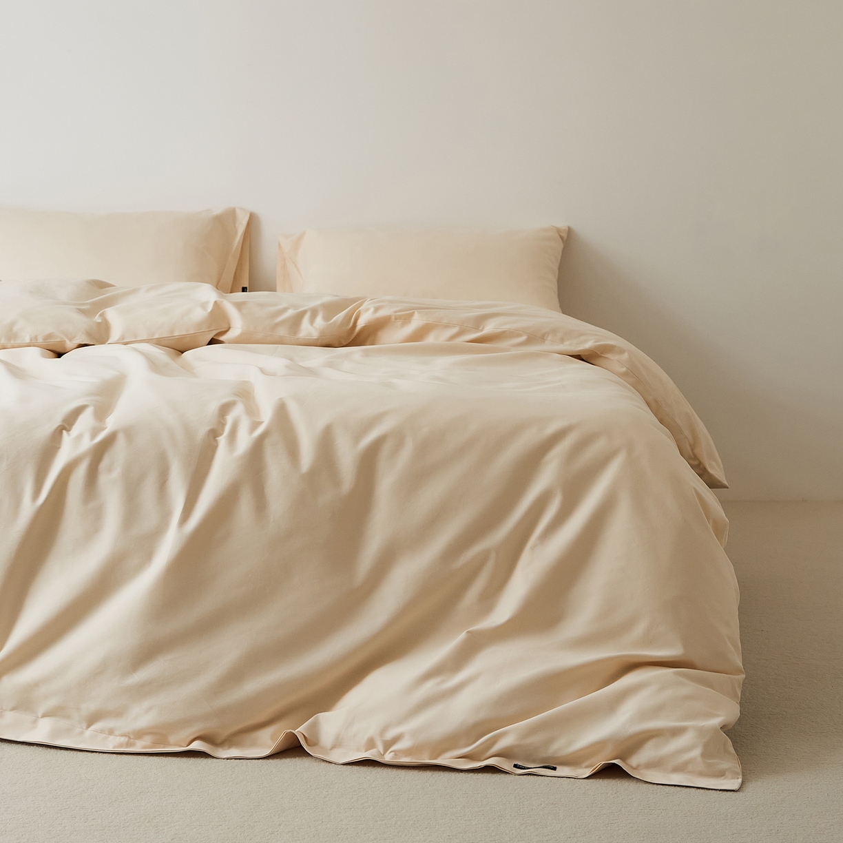 91家纺网 家纺一手货源 找家纺 EH家居 2025新款全棉磨毛纯色单被套-云栖系列 云栖-梨落