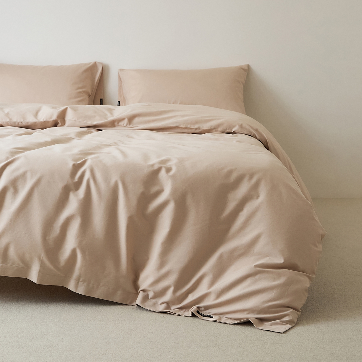 91家纺网 家纺一手货源 找家纺 EH家居 2025新款全棉磨毛纯色单被套-云栖系列 云栖-西洋灰粉