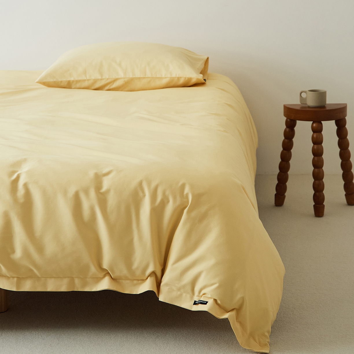 EH家居 2025新款全棉磨毛纯色单被套-云栖系列 云栖-樱黄