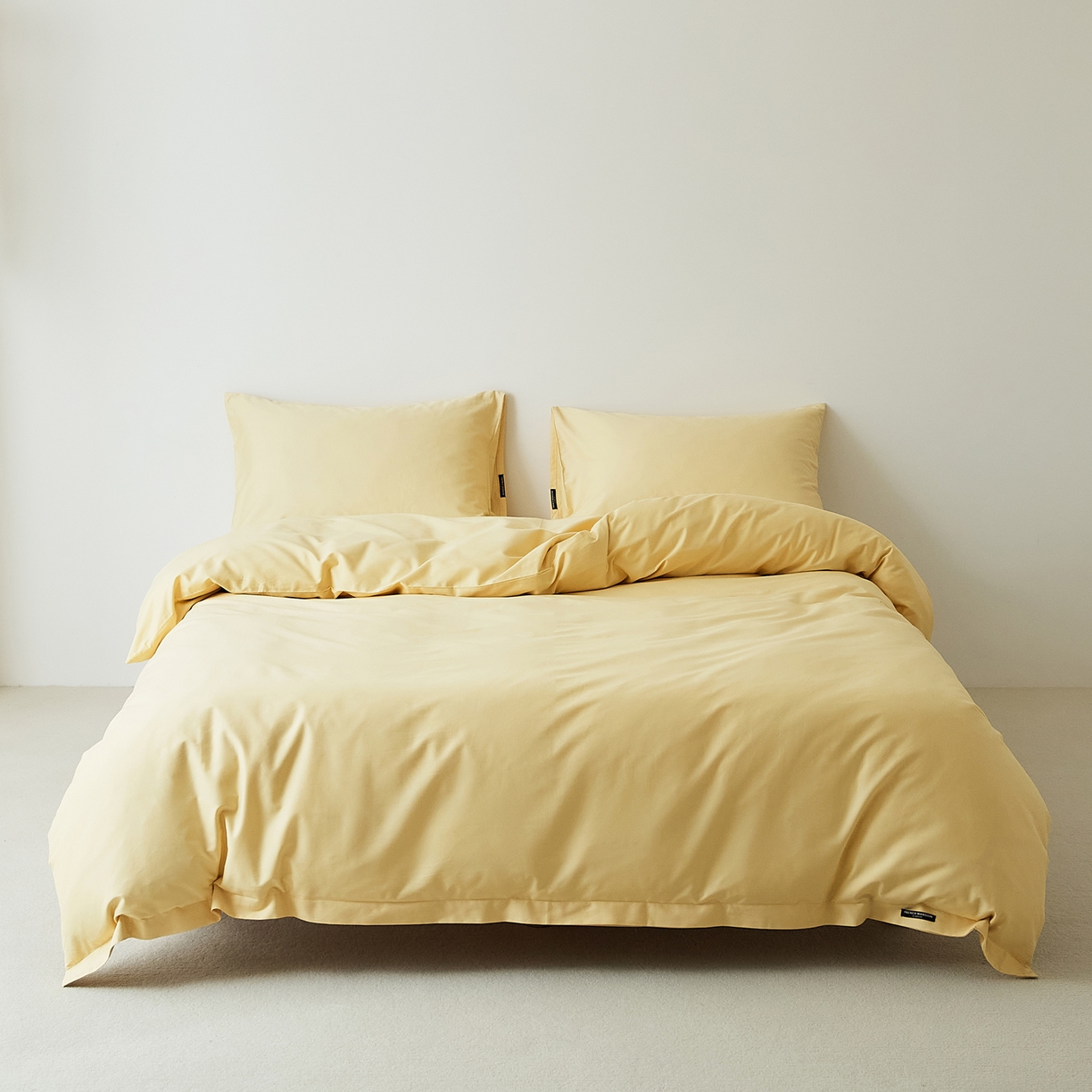 91家纺网 家纺一手货源 找家纺 EH家居 2025新款全棉磨毛纯色单被套-云栖系列 云栖-樱黄