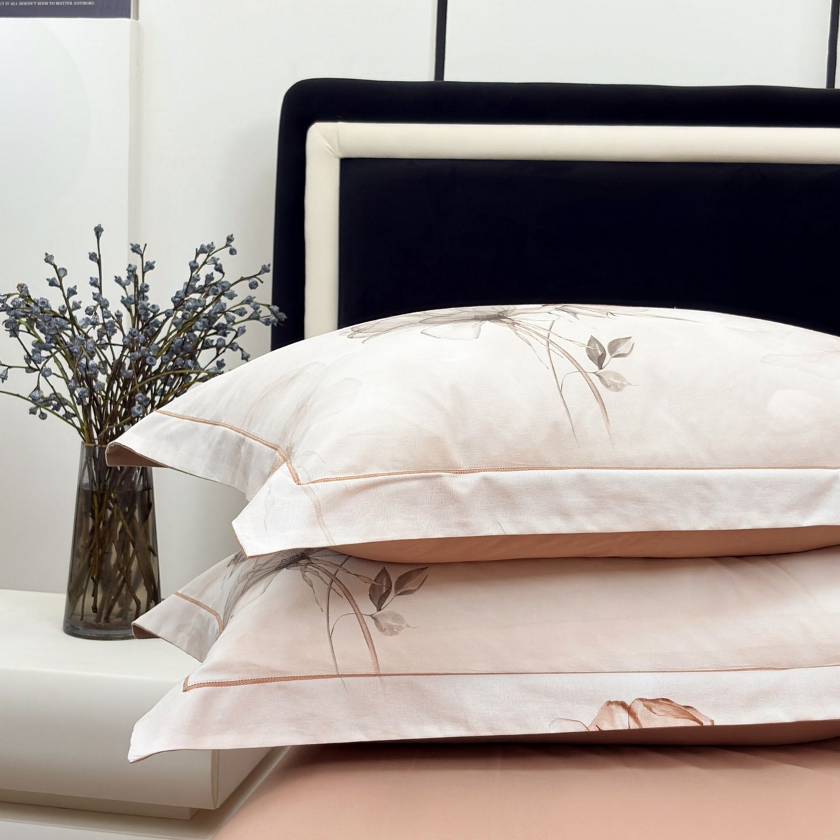 91家纺网 家纺一手货源 找家纺 未来家居 2025新款焕新南疆秋冬全棉加厚磨毛纯色印花四件套 悠然-咖