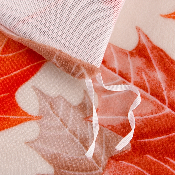 91家纺网 家纺一手货源 找家纺 羽梦2025新款8.5斤牛奶法莱绒金貂法兰绒四件套直播爆款枫叶情