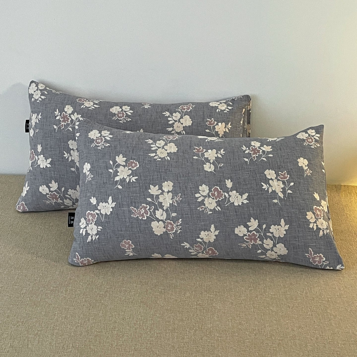 91家纺网 家纺一手货源 找家纺 梦纤绒 2025秋冬新款A类高克重亚麻复古诧季风原麻系列四件套 夕颜