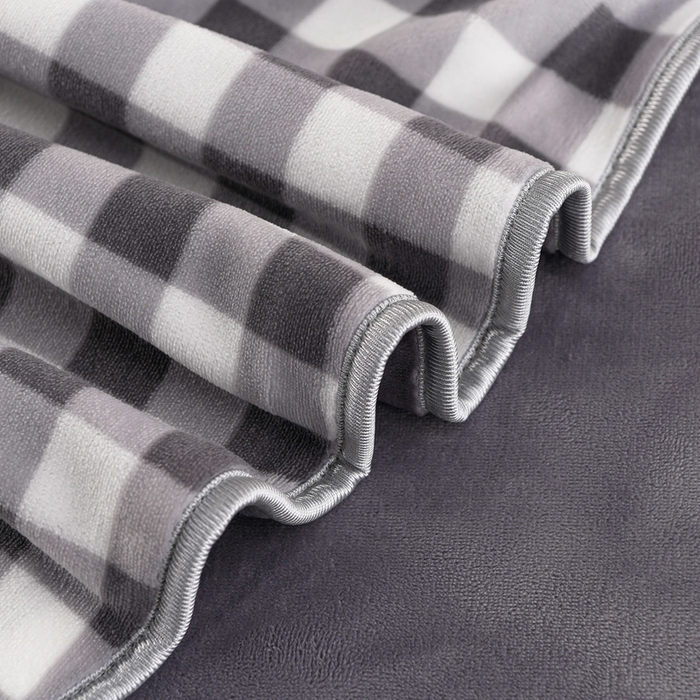 91家纺网 家纺一手货源 找家纺 羽梦2025新款8.5斤牛奶法莱绒金貂法兰绒四件套直播爆款蝴蝶恋-灰