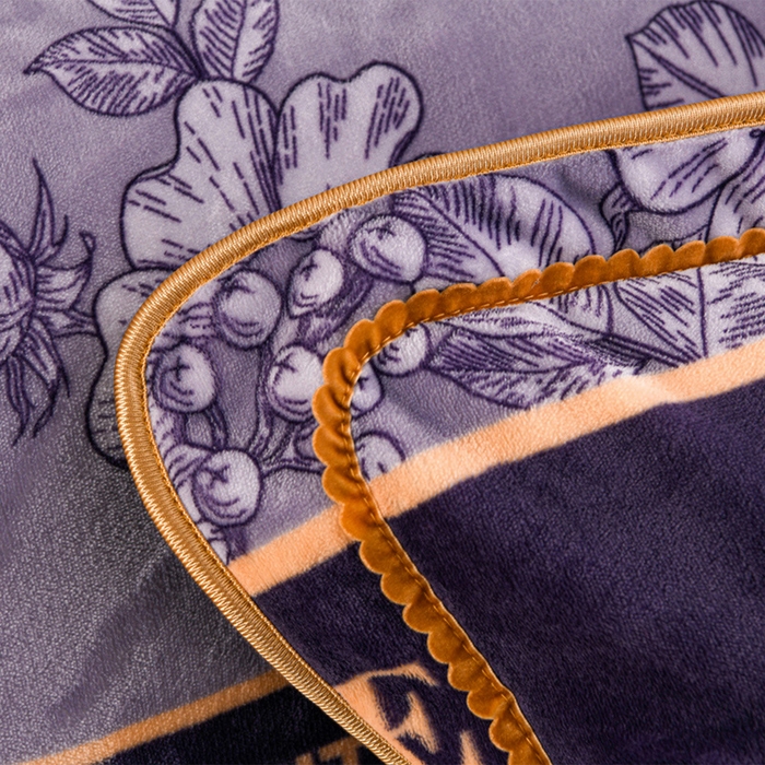 91家纺网 家纺一手货源 找家纺 羽梦2025新款8.5斤牛奶法莱绒金貂法兰绒四件套直播爆款花娇百媚-灰