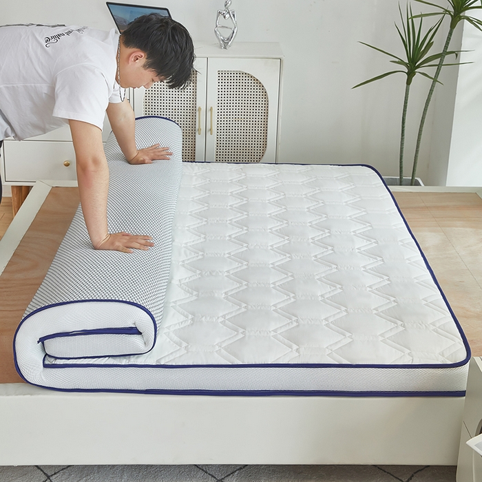 91家纺网 家纺一手货源 找家纺 赢盛家纺 2025新款针织记忆海绵床垫大学生床垫上下铺床垫单人床垫记忆棉床垫高中生床垫子 经典白