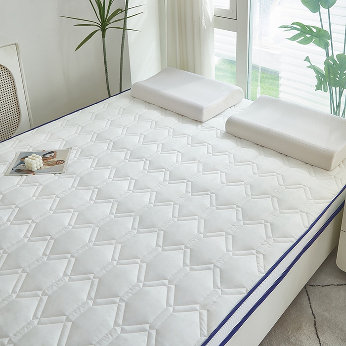 91家纺网 家纺一手货源 找家纺 赢盛家纺 2025新款针织记忆海绵床垫大学生床垫上下铺床垫单人床垫记忆棉床垫高中生床垫子 经典白