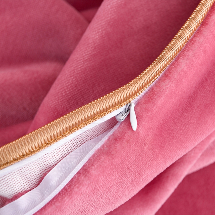 91家纺网 家纺一手货源 找家纺 羽梦2025新款8.5斤牛奶法莱绒金貂法兰绒四件套直播爆款梦羽-粉