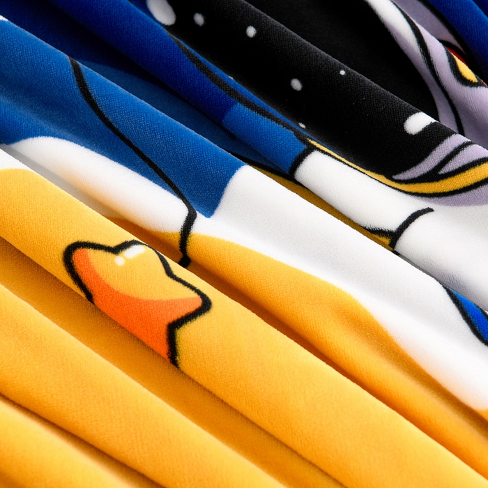 91家纺网 家纺一手货源 找家纺 羽梦2025新款8.5斤牛奶法莱绒金貂法兰绒四件套直播爆款天空之旅